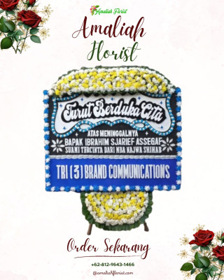 Papan Bunga Duka di Candi Laras Utara